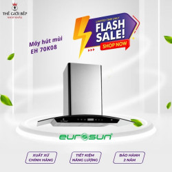 Máy hút mùi áp tường tuần hoàn Eurosun EH 70K08