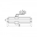 Tay đẩy hơi cùi chỏ 80kg DC413 Hafele 489.30.036