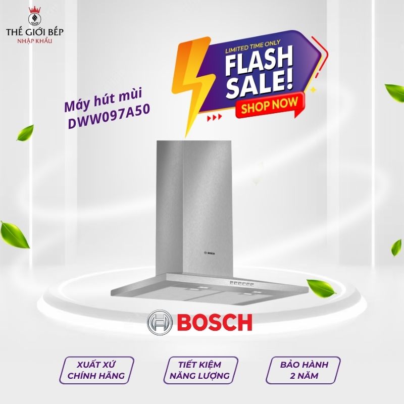 Máy hút mùi treo tường BOSCH DWW097A50