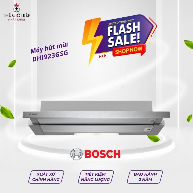 Máy hút mùi âm tủ BOSCH DHI923GSG