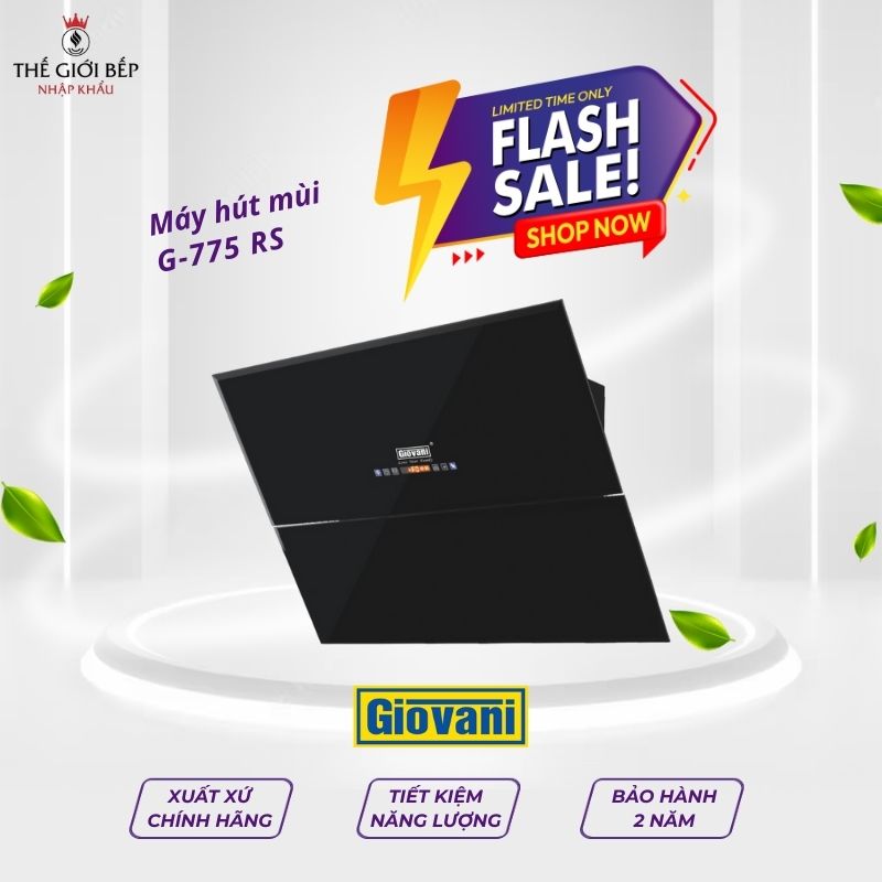 Máy hút khói khử mùi GIOVANI G-775 RS