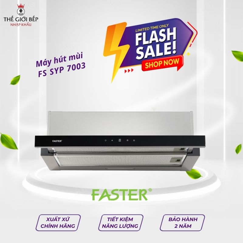 Máy hút khói khử mùi gắn tường Faster FS SYP 7003