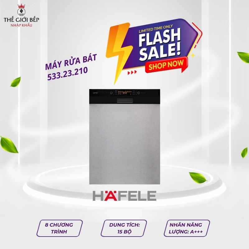 Máy rửa bát bán âm Hafele HDW HI60B 533.23.210