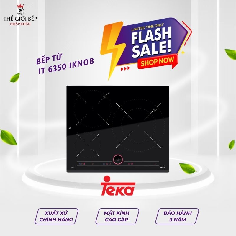 Bếp từ Teka 3 vùng nấu IT 6350 IKNOB
