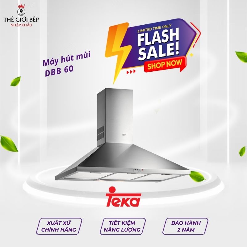 Máy hút khử mùi áp tường Teka DBB 60