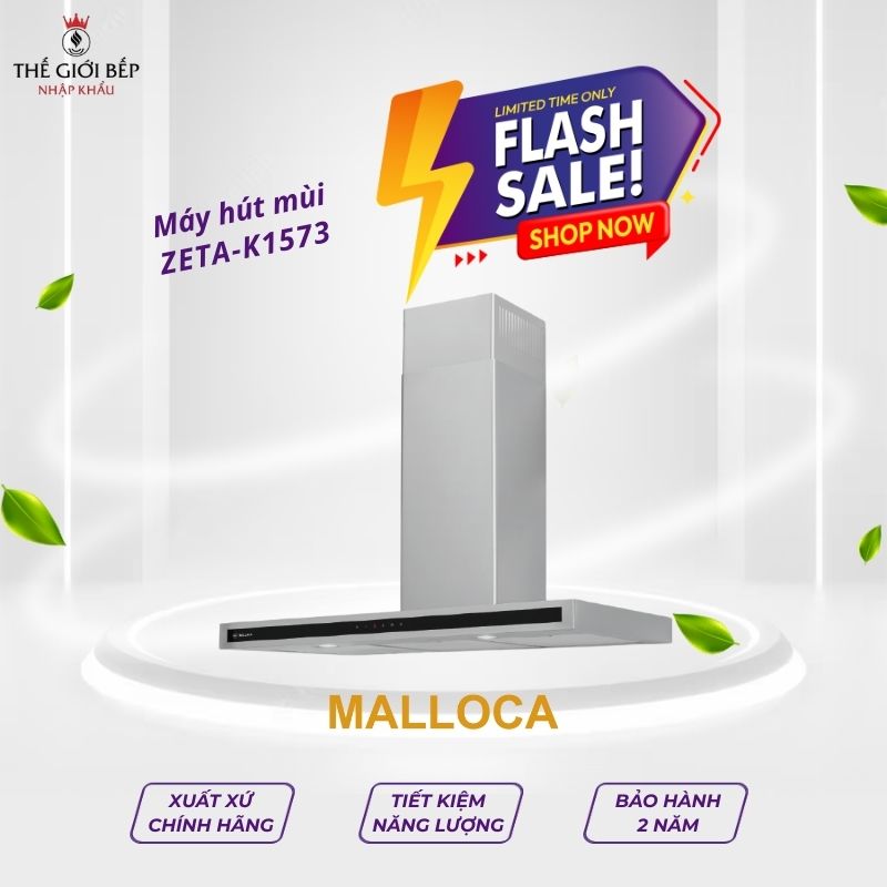 Máy hút khói khử mùi Malloca ZETA-K1573
