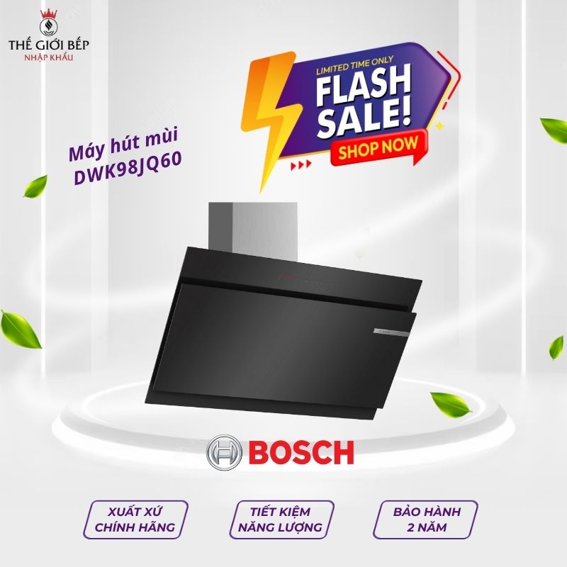 Máy hút mùi gắn tường Bosch DWK98JQ60