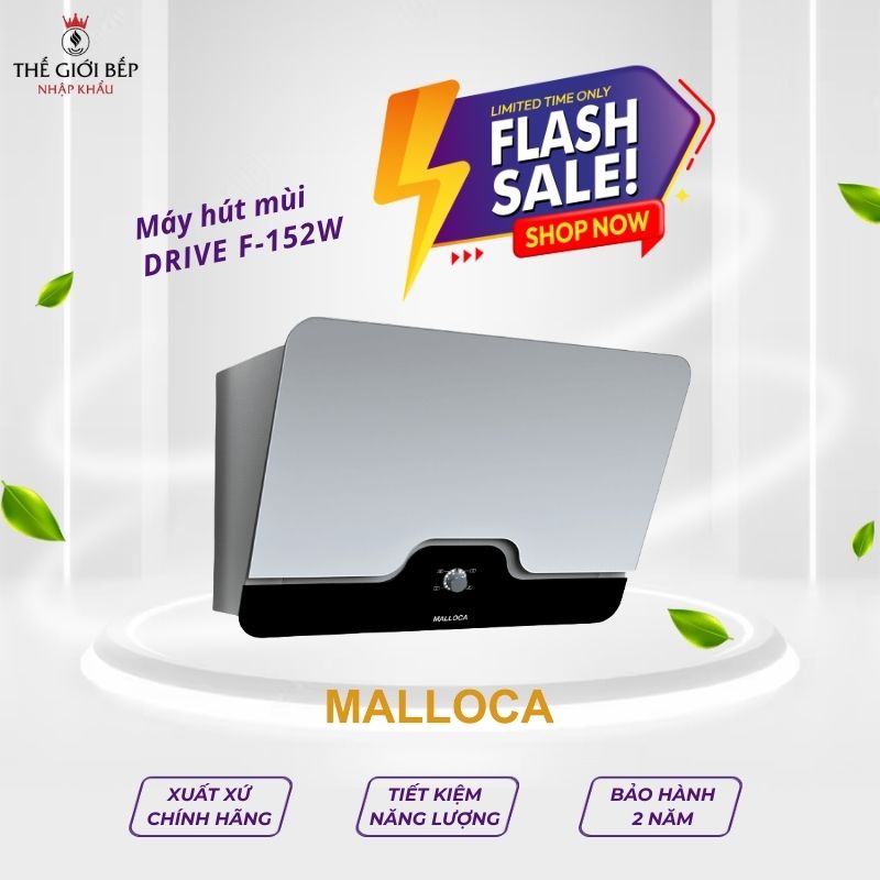 Máy hút khói khử mùi Malloca DRIVE F-152W