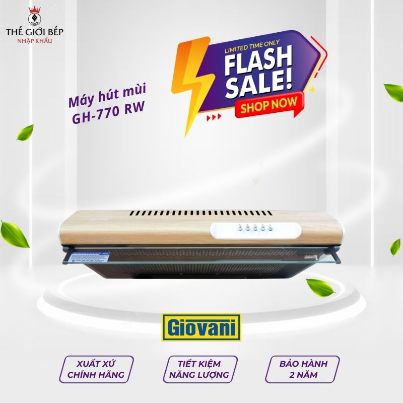 Máy hút mùi Giovani GH-770 RW