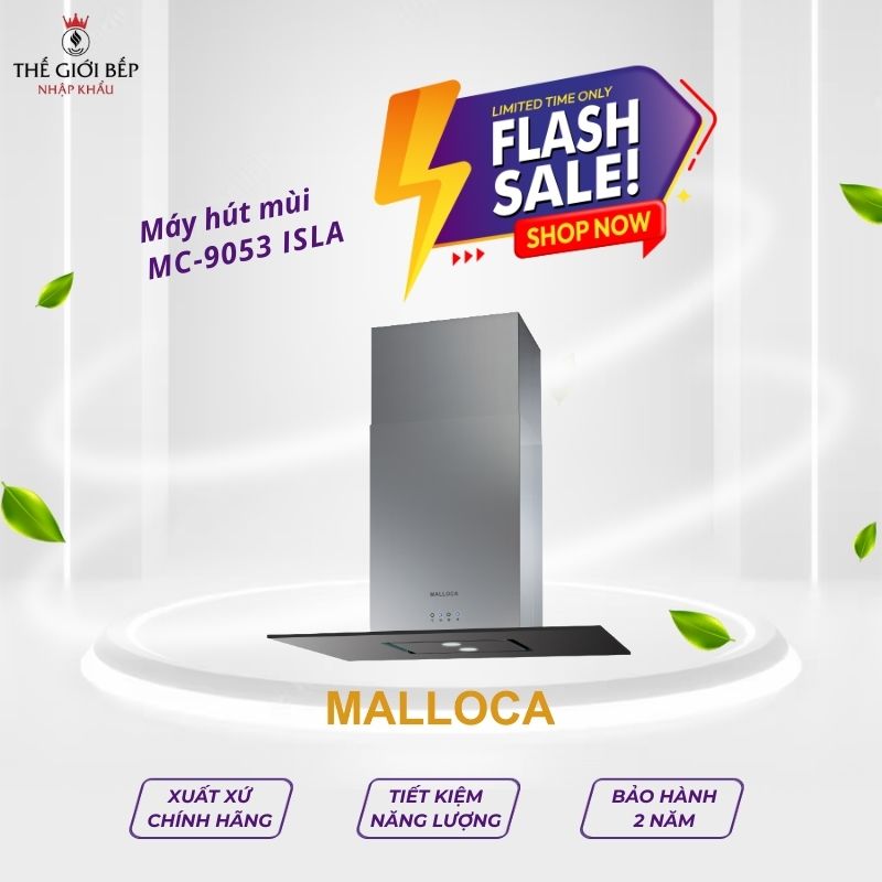 Máy hút khói khử mùi Malloca MC-9053 ISLA