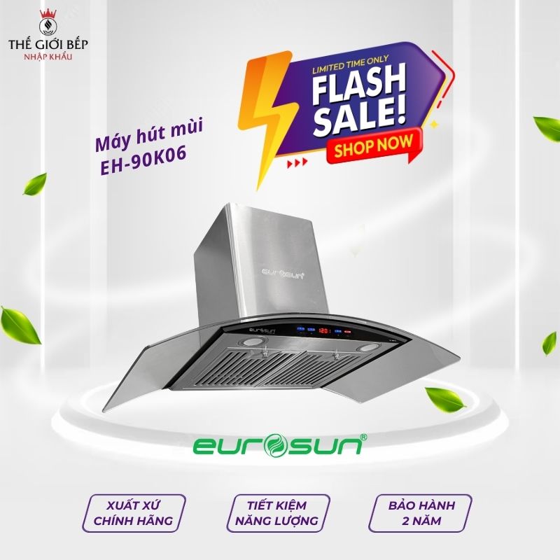 Máy hút mùi gắn tường EUROSUN EH-90K06