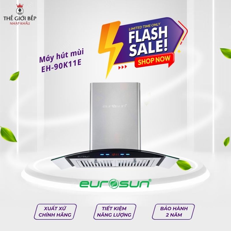 Máy hút mùi gắn tường EUROSUN EH-90K11E