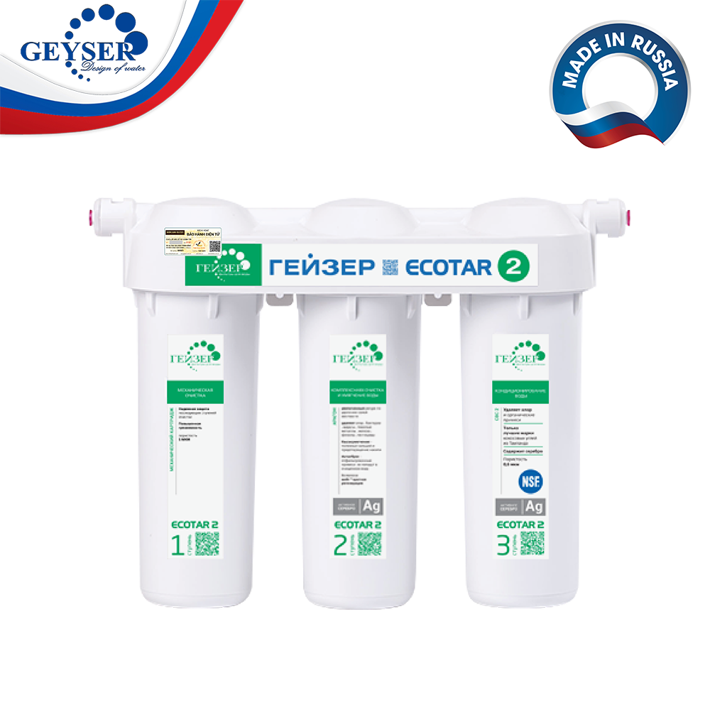 Máy lọc nước Nano Geyser Ecotar 2 Made In Russia 2019