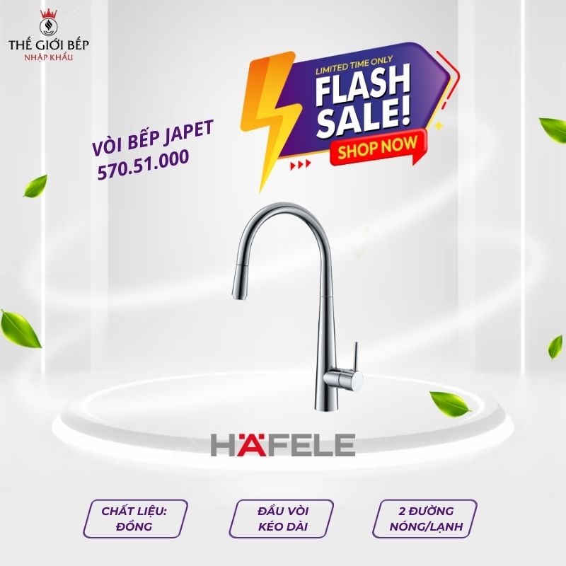 Vòi rửa chén Hafele Japet 570.51.000