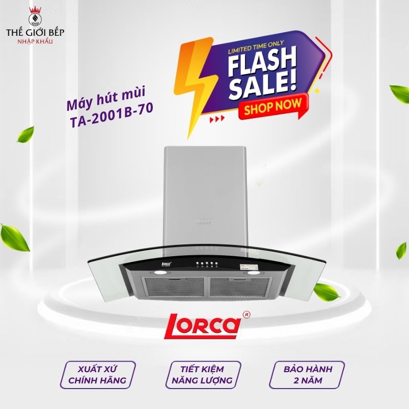 Máy hút mùi Lorca TA-2001B-70