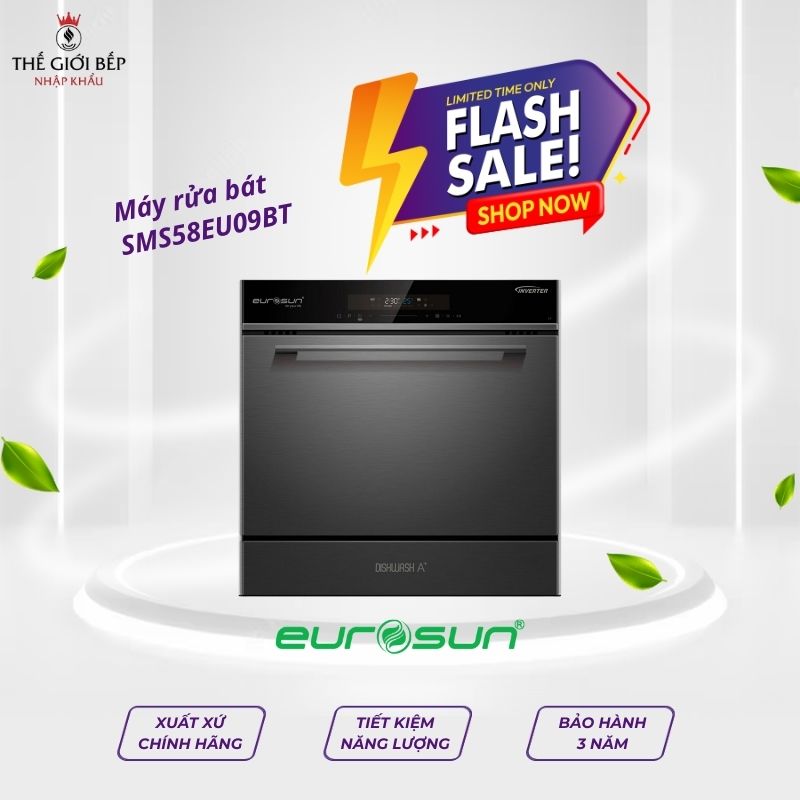 Máy rửa chén bát Eurosun SMS58EU09BT