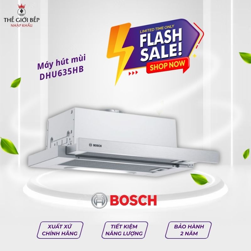 Máy hút mùi cổ điển Bosch DHU635HB